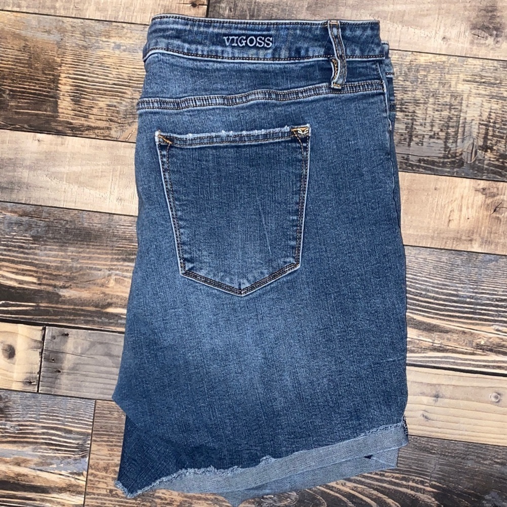 Vigoss Dark Blue Denim Cutoff Shorts